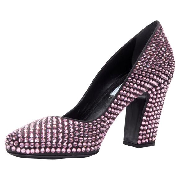 Prada Rosa rhinestone crystal embellished pump - Picture 4 of 6